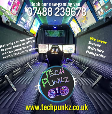 Gaming van hire Swindon interior